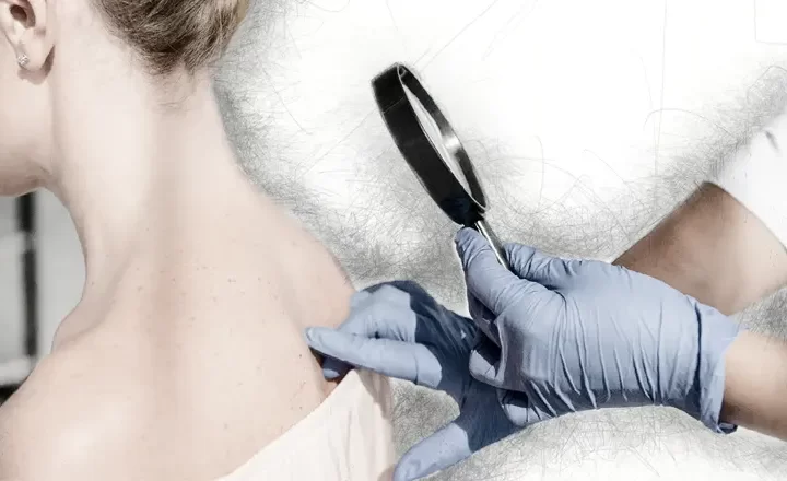 Mulher procura cirurgião plástico para verifica câncer de pele